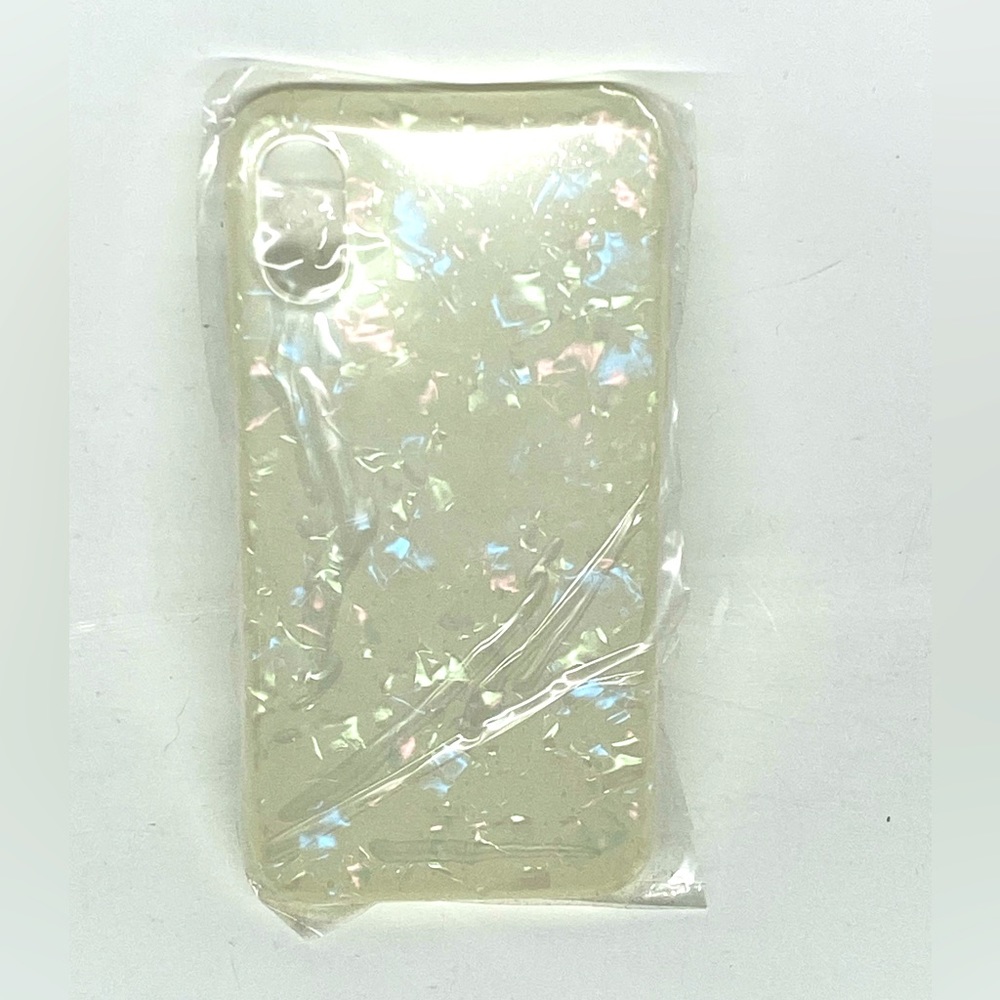 CLEAR HOLOGLITTER PHONE CASE FOR IPHONE X & XS NEW/UNUSED